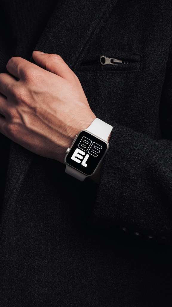 White Silicone Apple Watch Band